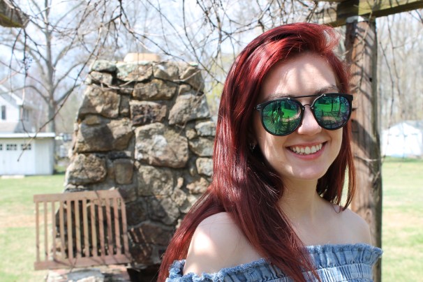 The perfect off-the-shoulder dress (so on trend!) for summer. Pair it with some edgy sandals to complete the look.